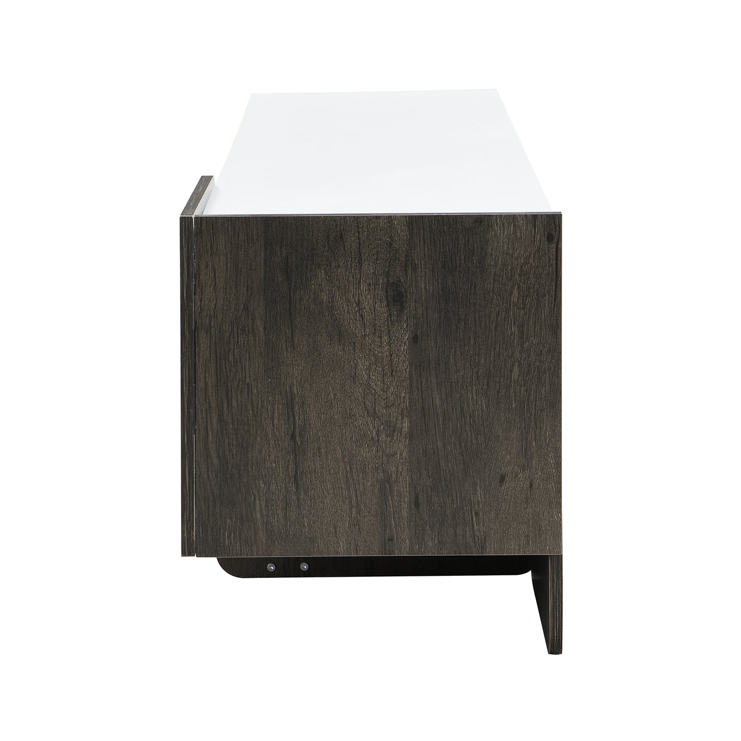 U-Can 66.7'' Light Luxury TV Stand for TVs up to 70 Inches, Modern TV Cabinet with Metal Legs, 1 Drawer, 2 Cabinets and Adjustable Shelves for Living room Media Console