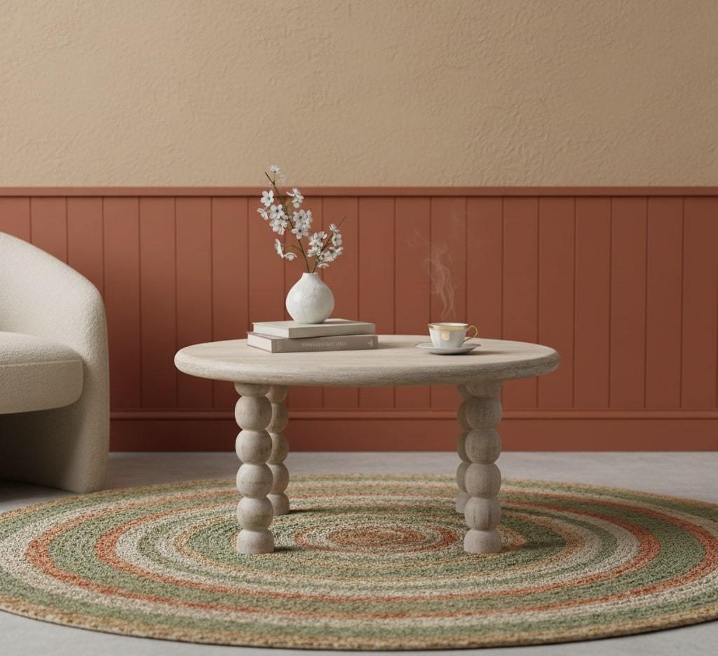 Solid Wood Marcellus Coffee Table for Modern Living.
