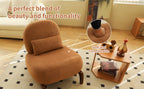 Accent Chair with Solid Wood Legs for Cozy Spaces.