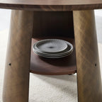 47.25 Inch Round Dining Table for 4-6 People.