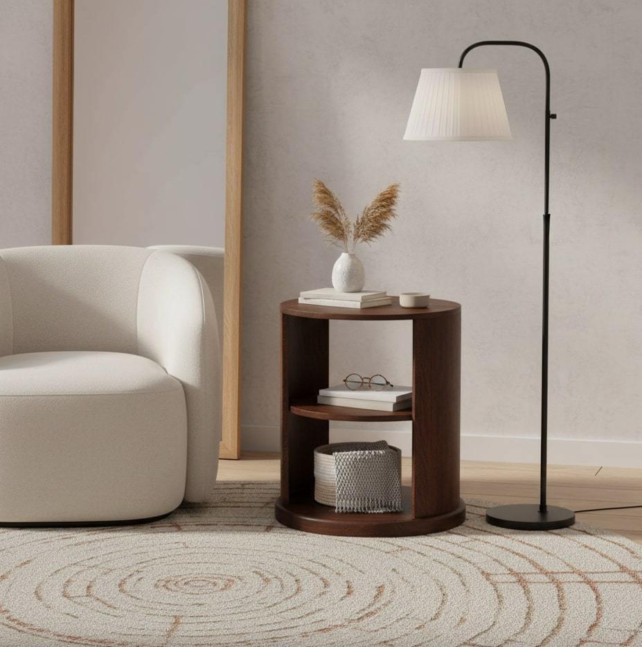 Solid Wood Ventura Side Table for Modern Spaces.