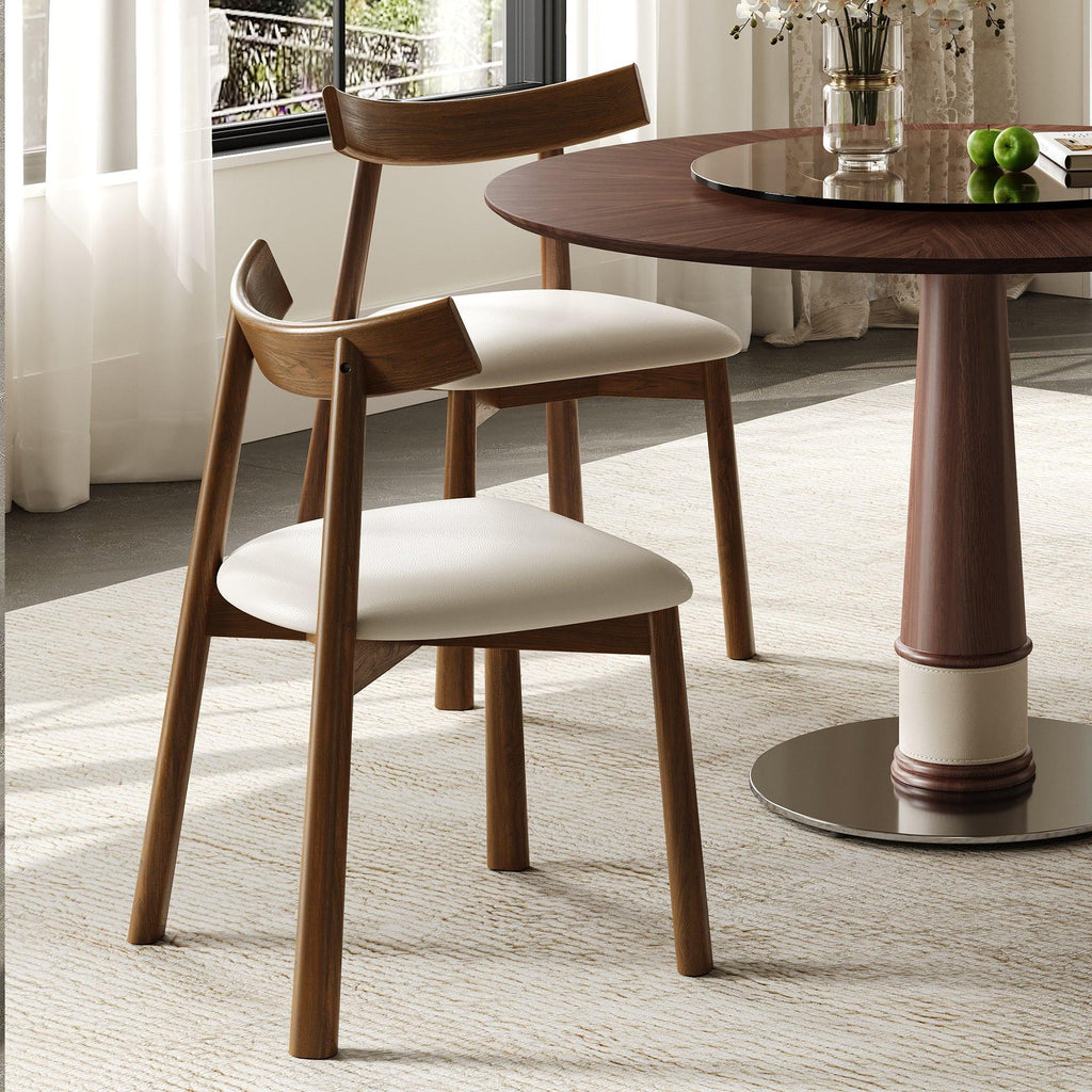 47 Inch Solid Wood Dining Table Set with 4 Chairs.