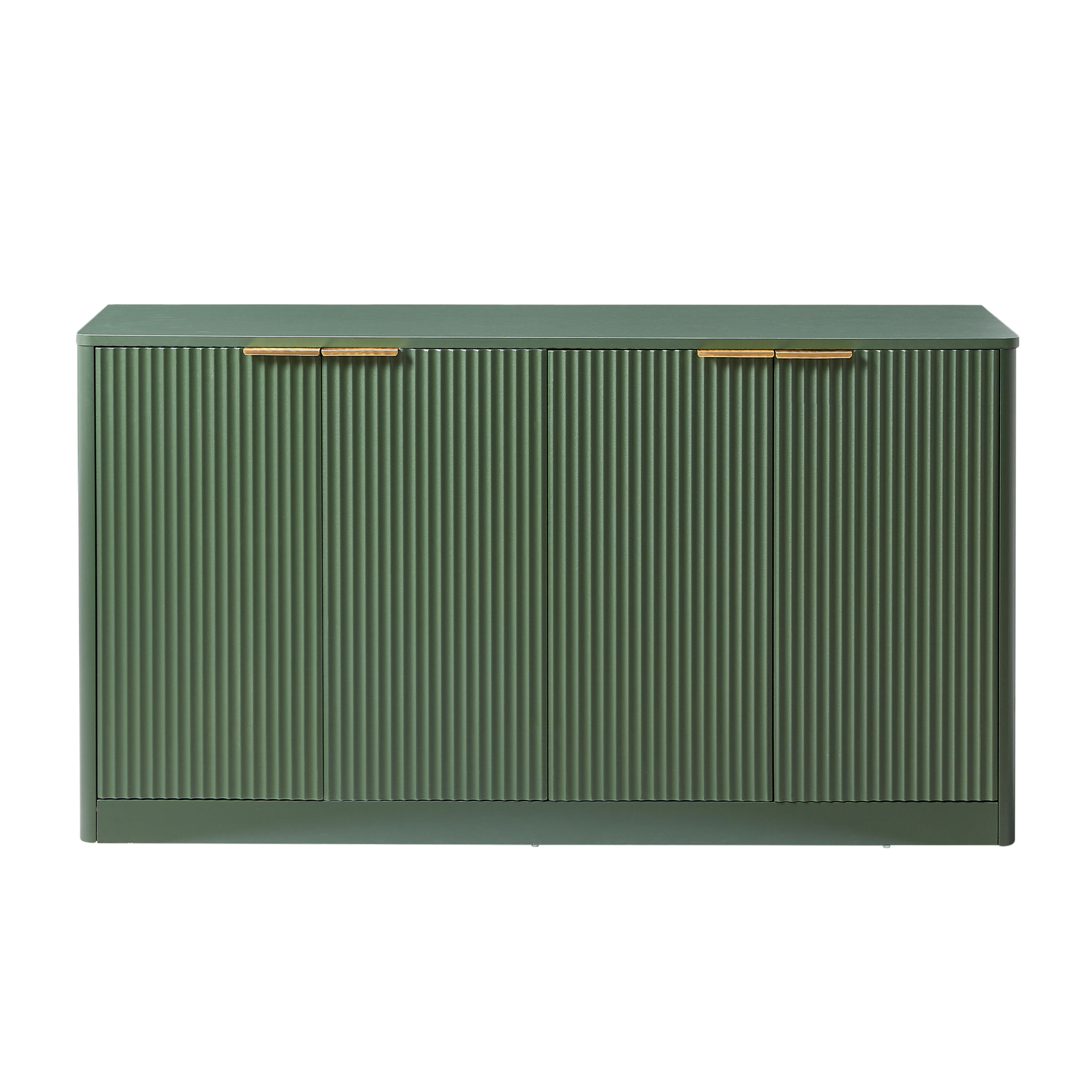 59-Inch Modern Wavy Sideboard - Curved Design Storage Cabinet.