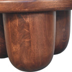 Solid Wood Clara Sculpted Coffee Table.