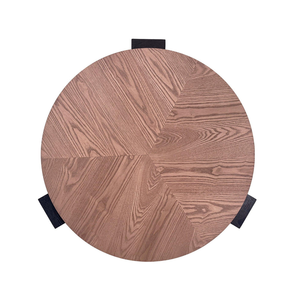 Round Coffee Table with Hidden Storage for Small Spaces.