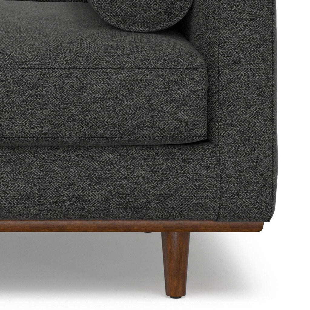 Morrison Arm Chair in Charcoal Grey Wood.