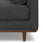 Morrison Arm Chair in Charcoal Grey Wood.