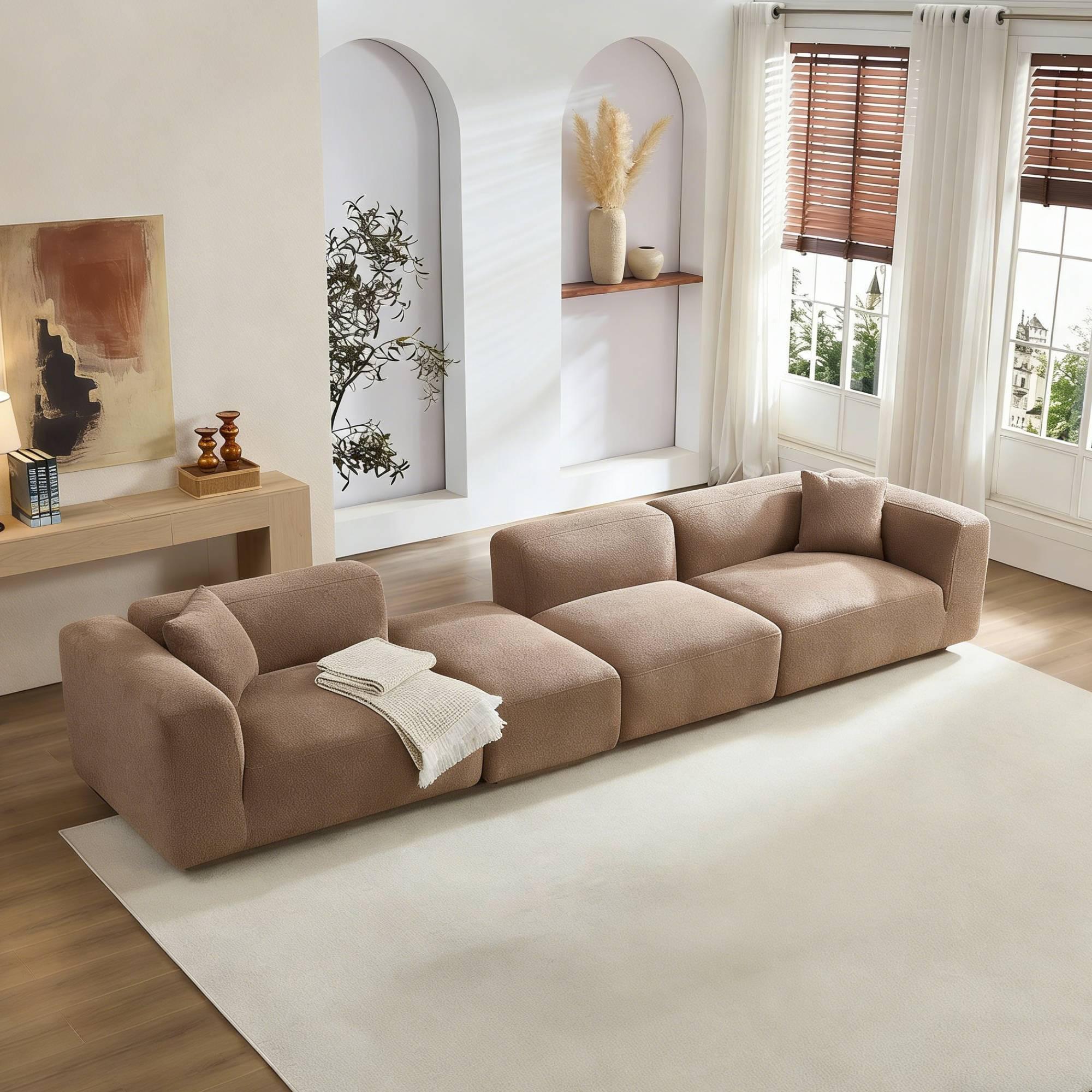 Minimalist Sectional Sofa for Living Room & Bedroom.