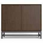 Walnut Brown Sideboard Cabinet - 2 Door Buffet for Storage.