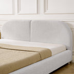 Queen Size Upholstered Bed Frame - Modern Minimalist Design.