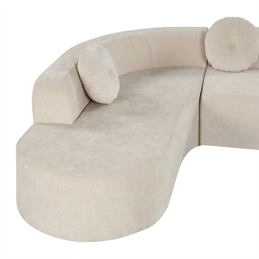 Extra Large Sectional Sofa - Elegant Design with Cushions.