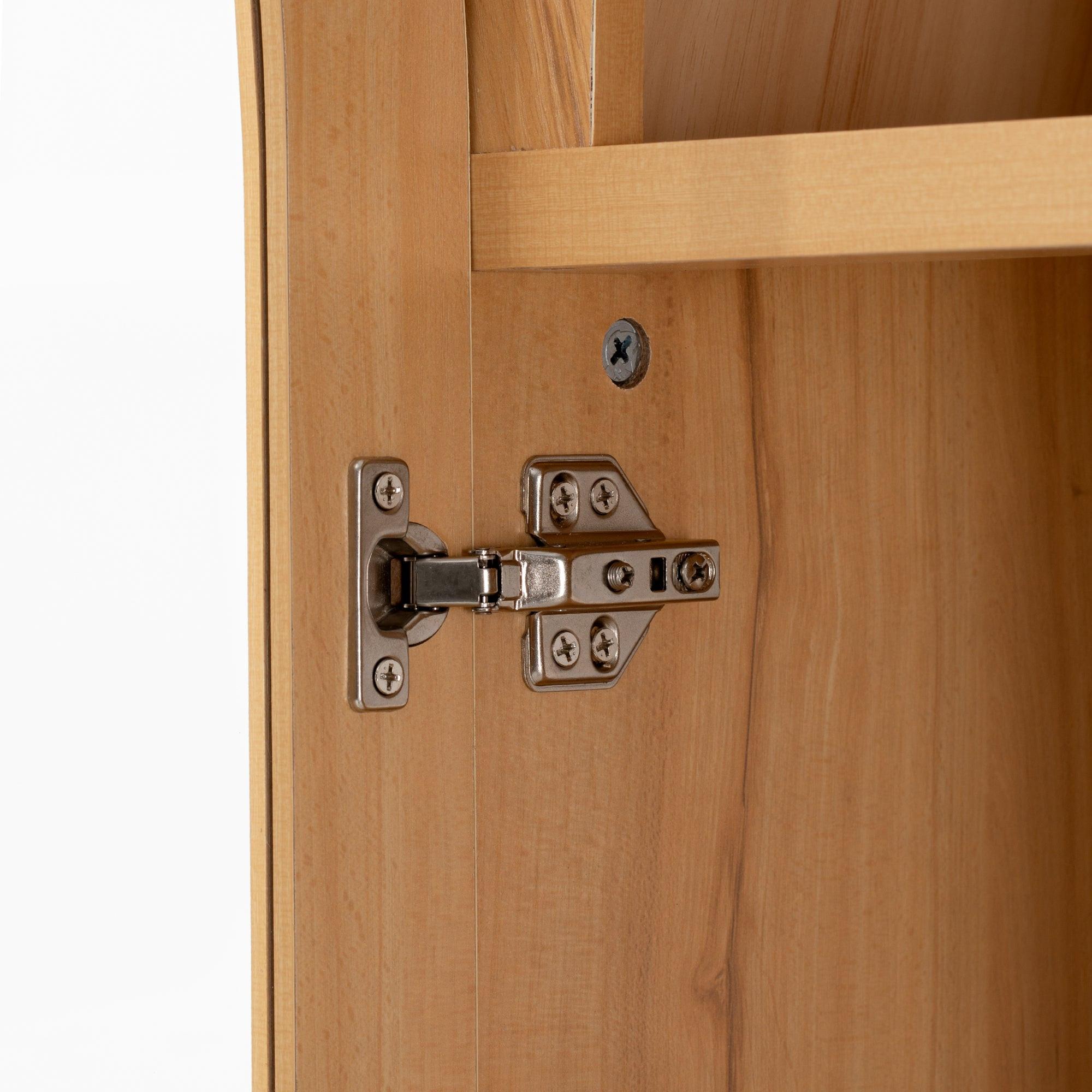 K&K Arched Kitchen Pantry Cabinet for Storage & Organization.