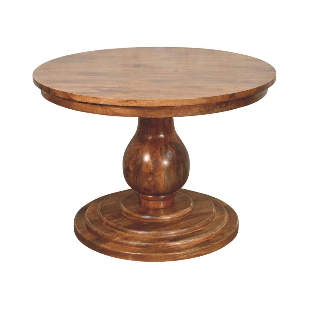 Solid Wood Round Dining Table - Belmont by Artisan Furniture.