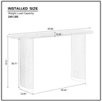 Modern Entryway Console Table with Unique Design.