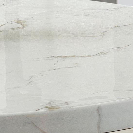 Venezia 54' Round Dining Table Seats 6 - Modern Gray Base.