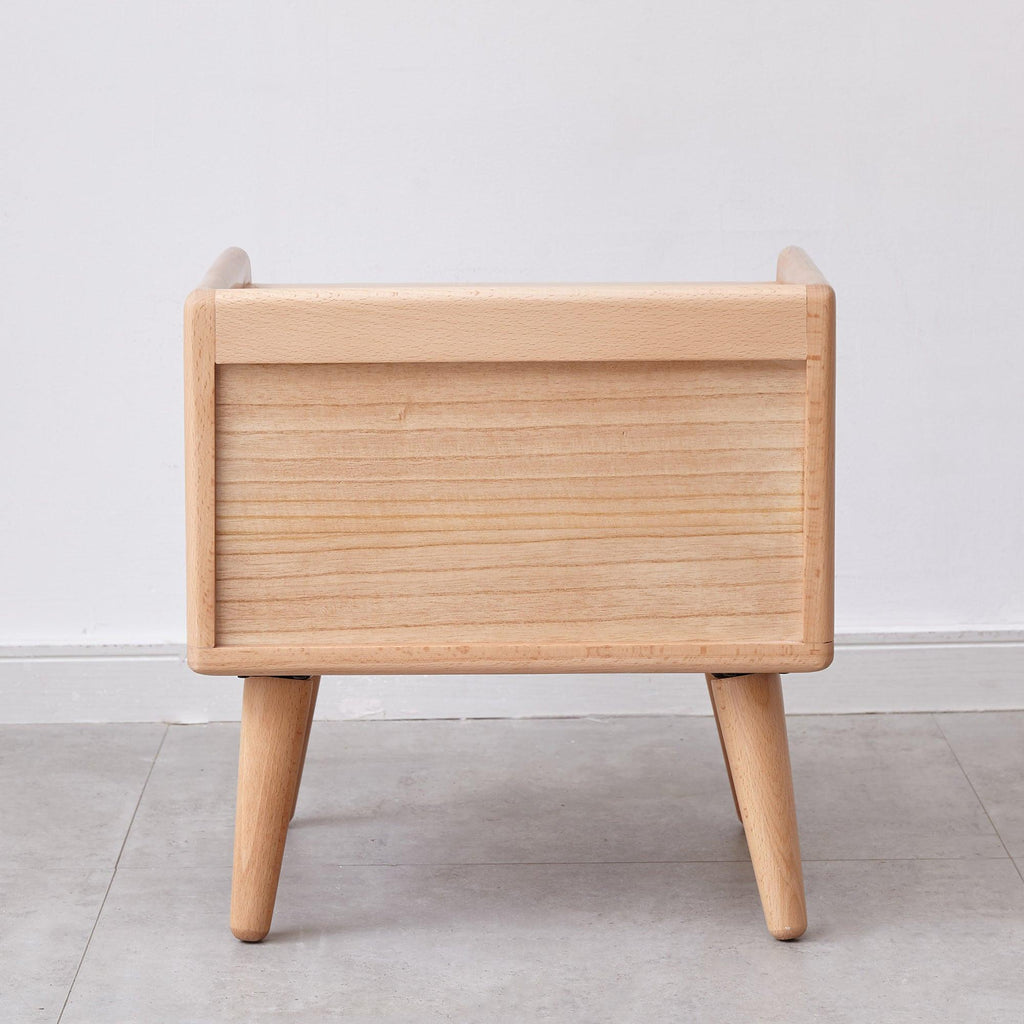 Solid Wood Bedside Cabinet Nordic Storage.
