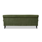 Alana Lawson Olive Green Velvet Sofa for Living Room.