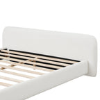Cozy Boucle Upholstered Bed for King Size Bedrooms.