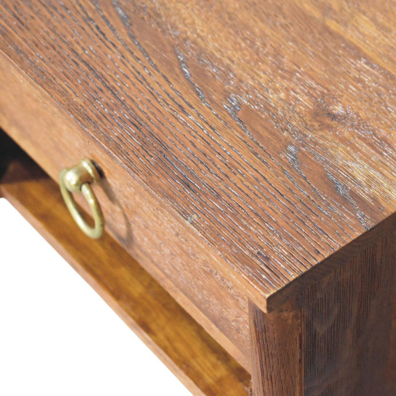 Artisan Furniture Solid Wood Wall Nightstand.