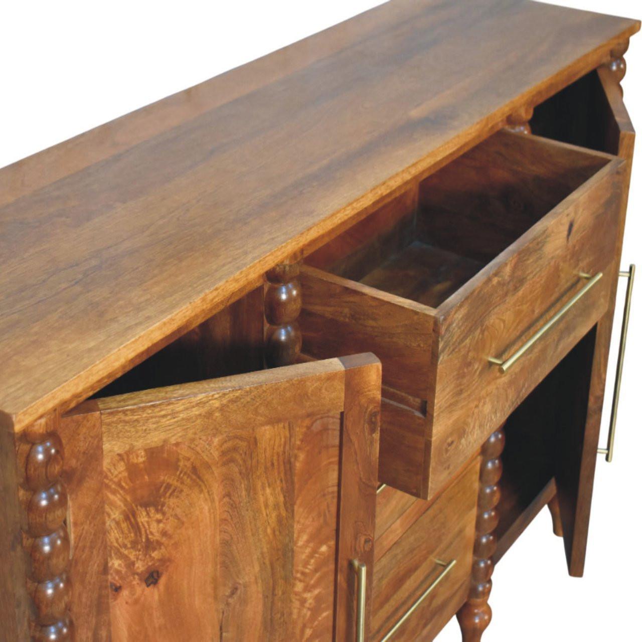 Artisan Furniture Solid Wood Spindle Sideboard.