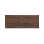 Capri 35.5' Solid Red Oak Wood Bench, Dark Brown Red Oak.