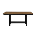 5pc Black Brown Dining Set with Storage and Chairs.