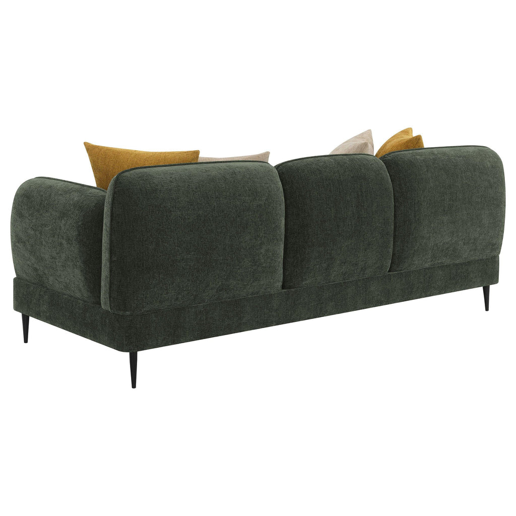 Repley Green Upholstered Sofa Set - Chenille Design.