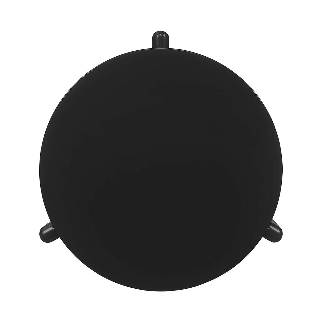 Round Wooden Coffee Table, Black.