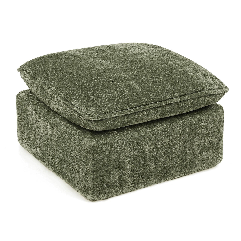 107'' Modern L-shaped Sectional Sofa with Ottomans.