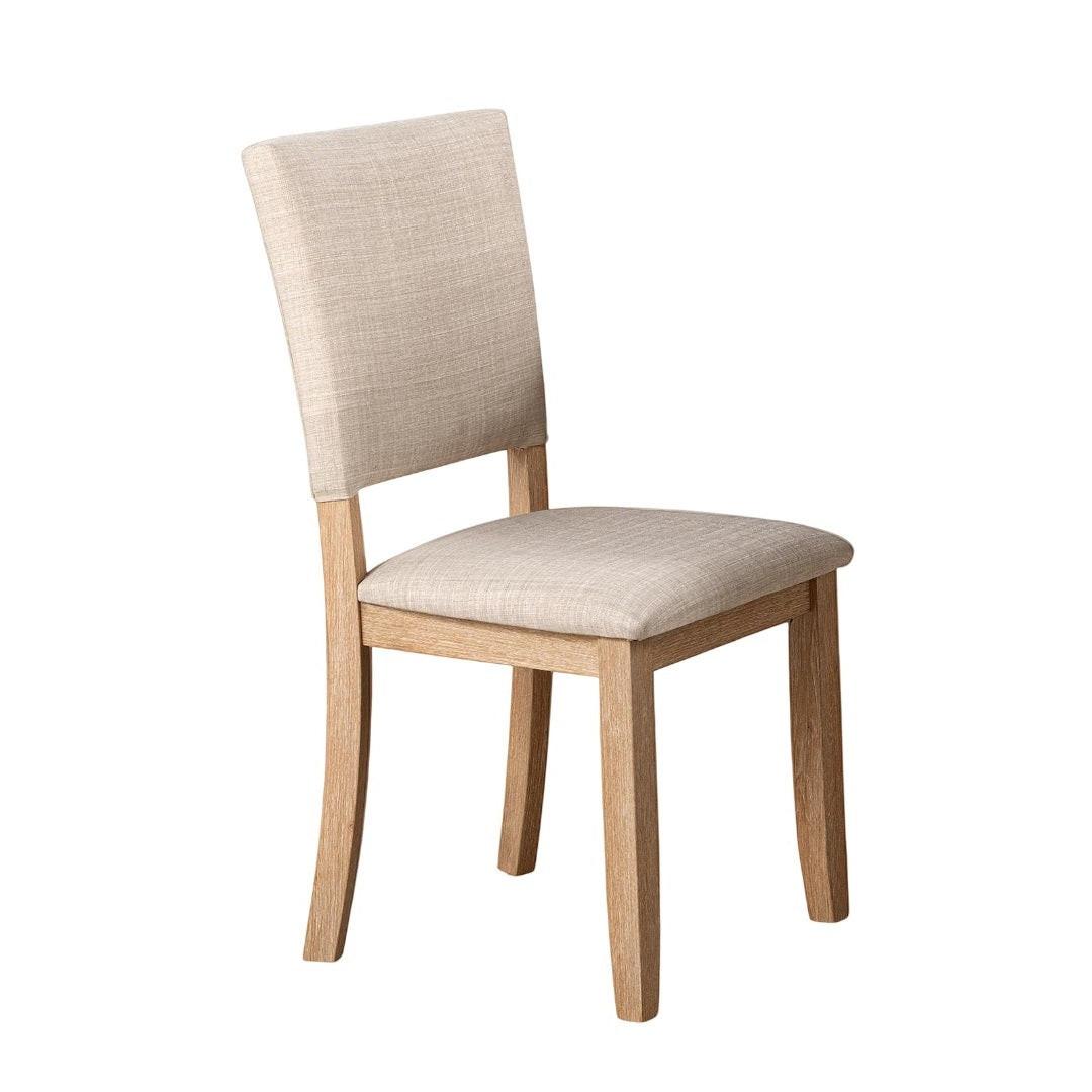 Transitional 5pc Dining Set with Natural Finish.