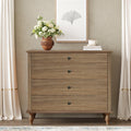 Antique 4-Drawer Chest - Solid Wood Dresser Storage.