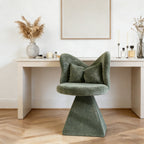 Green Vanity Chair with Butterfly Back for Makeup