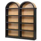 3-Piece Retro TV Stand Set with Bookshelf for Up to 70 TVs.