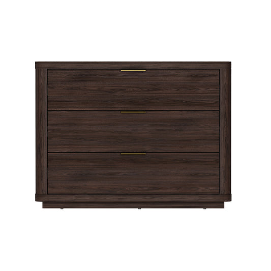 Evelyn 32' Nightstand in Brown (3-Drawer)
