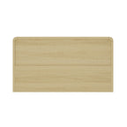 Top-down view of Grace 60" Dresser in Oak emphasizing the smooth wood finish and seamless construction.