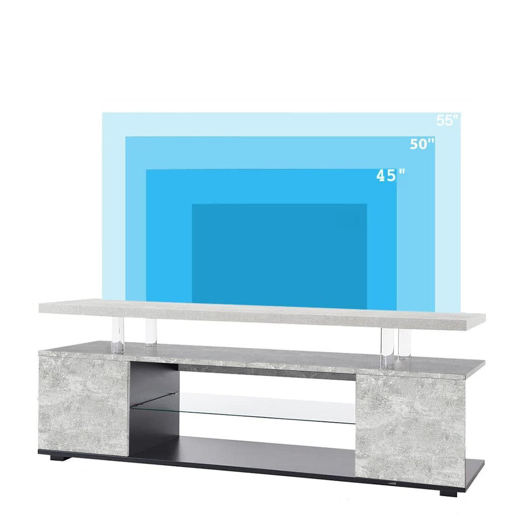 TV Stand for 55 Inch TV - Entertainment Center with Storage.