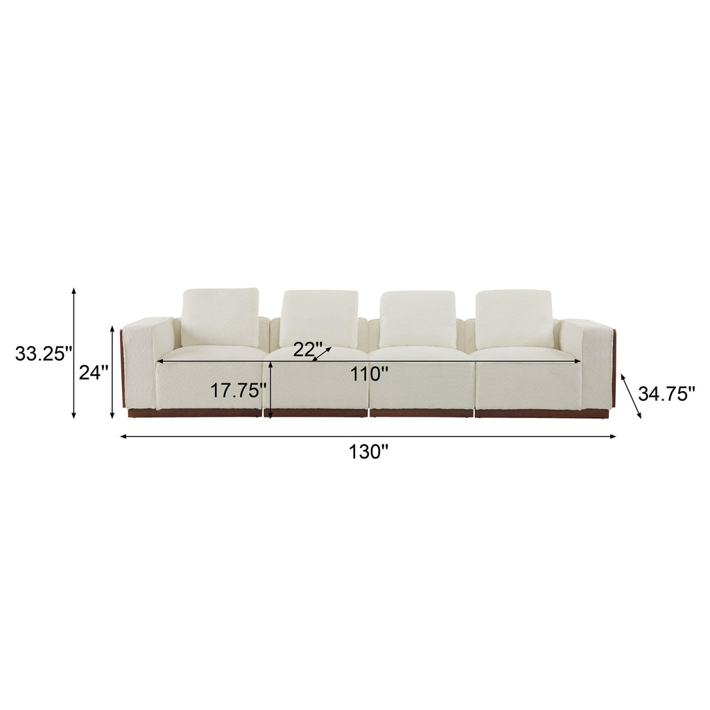 CHITA Modular Sectional Sofa 4-Seater with Wider Seats.