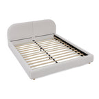 Queen Size Upholstered Bed Frame - Modern Minimalist Design.