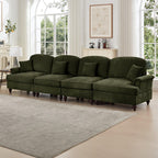 Mid Century 4 Seater Sofa with Flared Arms and Skirts.