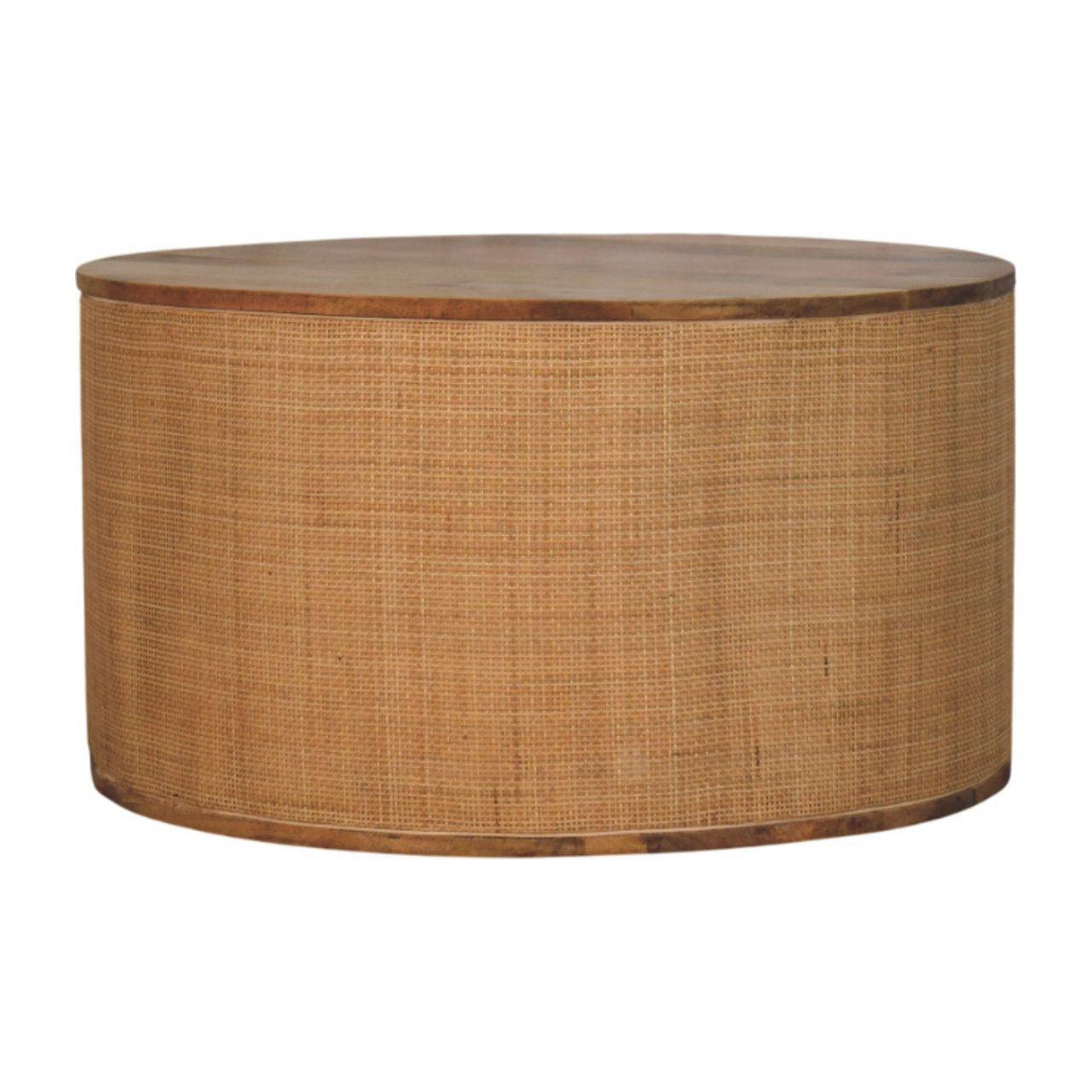 Solid Wood Coffee Table Larissa Round Design.