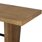 Extendable Wood Dining Table Set for 6 with Bench & Chairs.