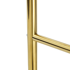 70' Tall Industrial Coat Rack for Entryway, Solid Wood & Stainless Steel Clothing Rack, Double Layer Hanger for Coats, Hats, Bags, Scarves, Shoes Storage, Vintage Wood Grain & Metal, Heavy Duty - Groovy Boardz