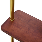 70' Tall Industrial Coat Rack for Entryway, Solid Wood & Stainless Steel Clothing Rack, Double Layer Hanger for Coats, Hats, Bags, Scarves, Shoes Storage, Vintage Wood Grain & Metal, Heavy Duty - Groovy Boardz