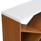 70.87 inch Farmhouse Console Table, X Shape Detachable ExtraLong Table with Storage for Entryway, Living Room, Foyer, Hallway, white