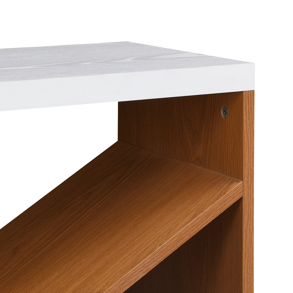 70.87 inch Farmhouse Console Table, X Shape Detachable ExtraLong Table with Storage for Entryway, Living Room, Foyer, Hallway, white