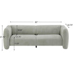Tonson Light Green 3-Seater Boucle Sofa for Any Space.
