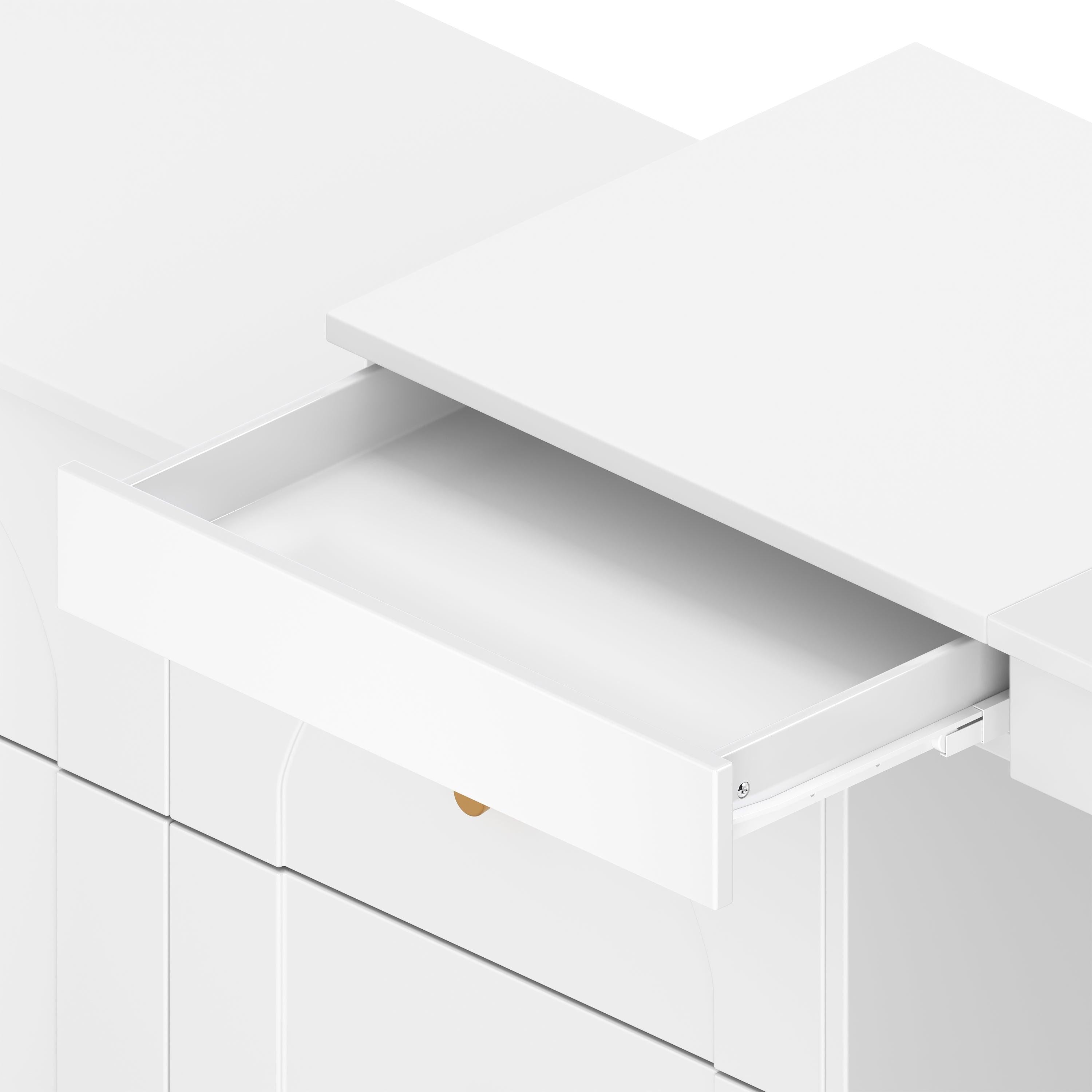 Vanity Desk with Mirror and Lights - Flip-Top Makeup Table.