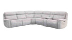 Power Reclining Sectional Sofa with Console & Wedge Chairs.