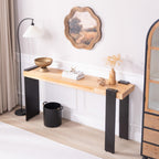 Rustic Industrial Console Table for Entryway & Living Rooms.