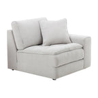 Breton Modular Sectional Sofa - Oyster Grey Fabric.